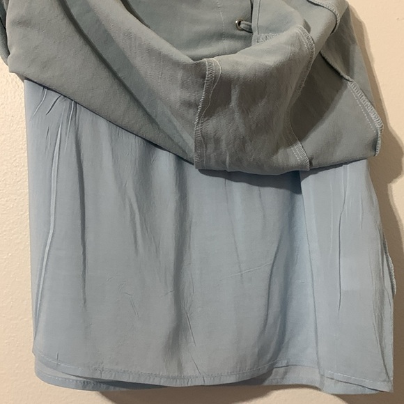 TOBI Blue Skirt 55% Linen 45% Rayon Lining 100%Rayon Size M/M Used - Picture 6 of 7